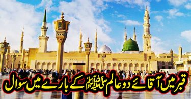 آقائے دو عالم ﷺ